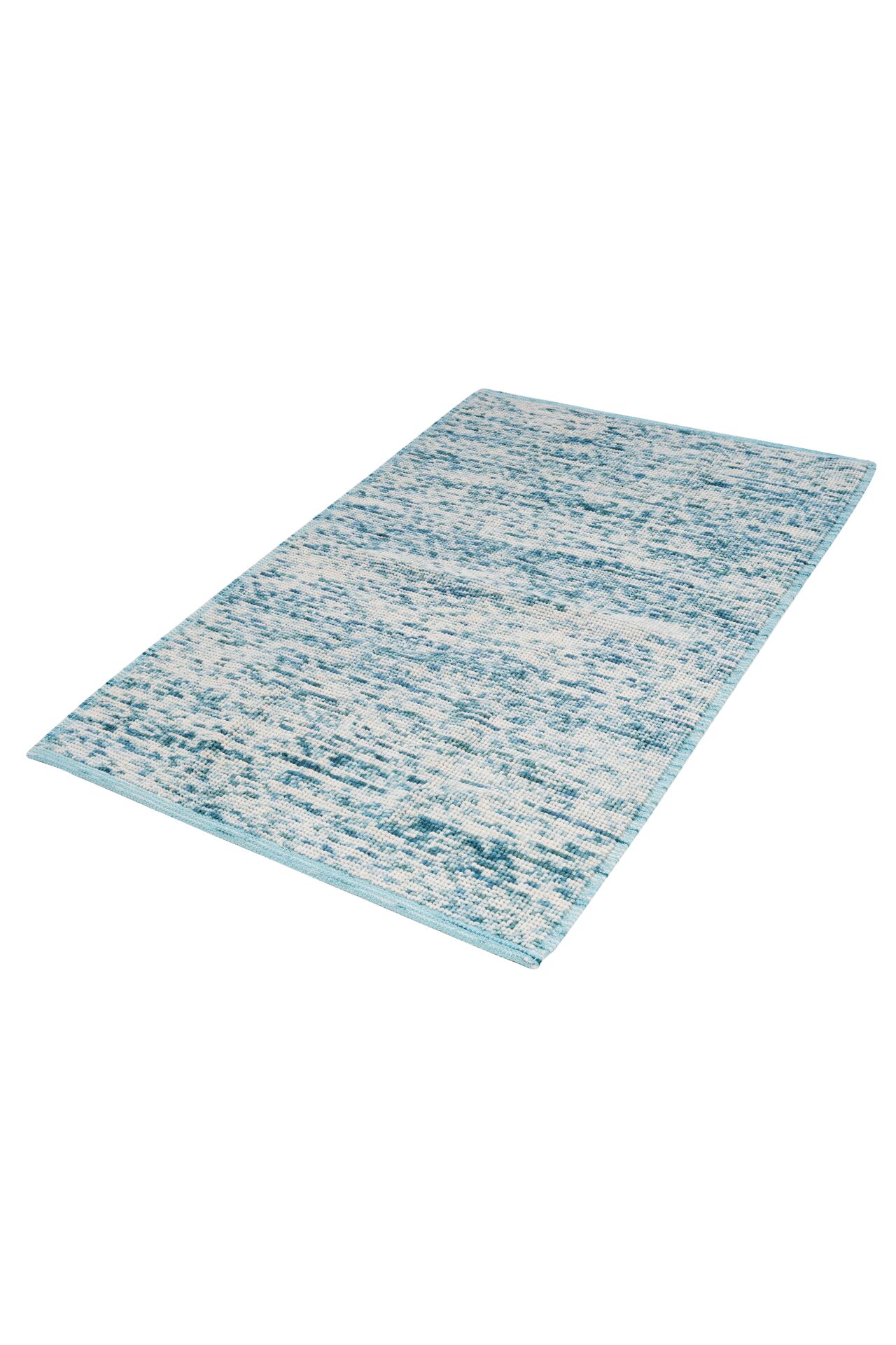 Nepal 3591 El Dokuma Kalın Bambu Halı Mavi - 120x180
