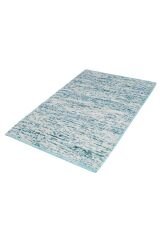 Nepal 3591 El Dokuma Kalın Bambu Halı Mavi - 120x180