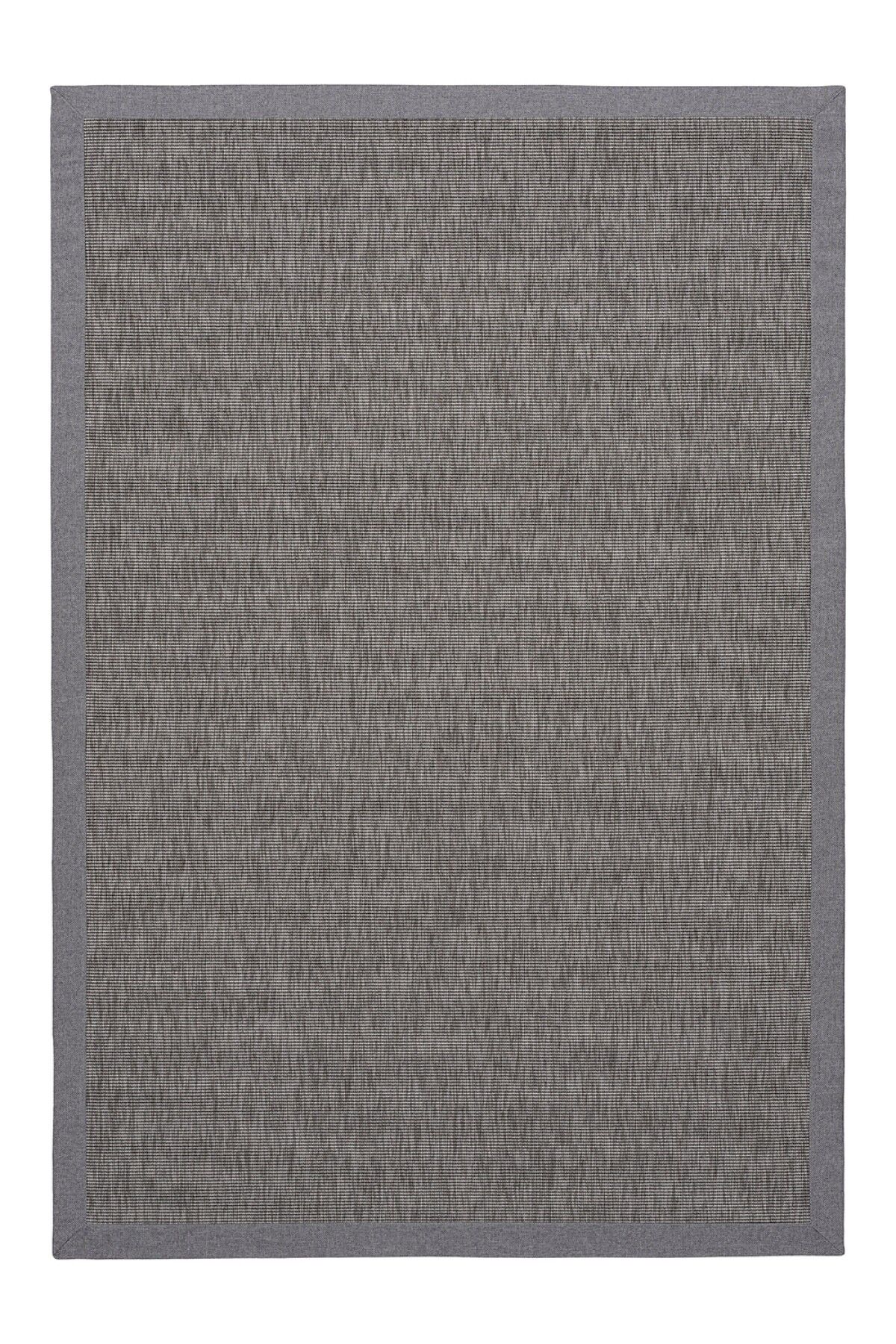 Sisal 4506 Gri Dokulu Bordürlü Jüt Halı