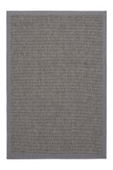 Sisal 4506 Gri Dokulu Bordürlü Jüt Halı