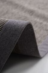 Sisal 4506 Gri Dokulu Bordürlü Jüt Halı