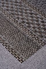 Sisal 4607 Gri Etnik Desenli Bordürlü Jüt Halı