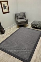 Sisal 9213 Gri Özel Ölçüye Uygun Bordürlü Jüt Halı