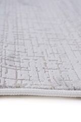 Soft 1123 Gri Çizgisel Dokulu Modern Halı