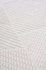 Soft 1124 Asimetrik Desenli Krem Kesme Halı