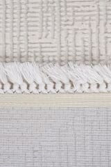 Soft 1124 Asimetrik Desenli Krem Kesme Halı