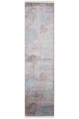 Nepal 3647 El Dokuma Kalın Bambu Halı Kahve - 80x300