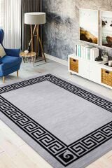 Monet MT26B Gri Modern Salon Halısı Akrilik Makine Halısı