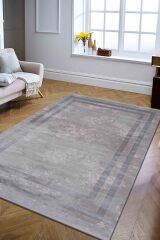 Monet Mt22B Gri Modern Makine Halısı