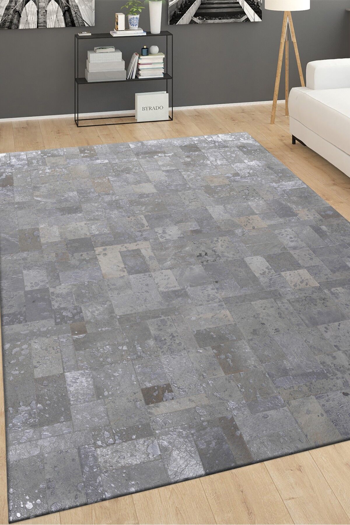 Dana Demore Patchwork Naturel Deri Halı