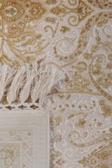 Elexus Semerkant Bambu Salon Halısı KREM / GOLD - 160x230