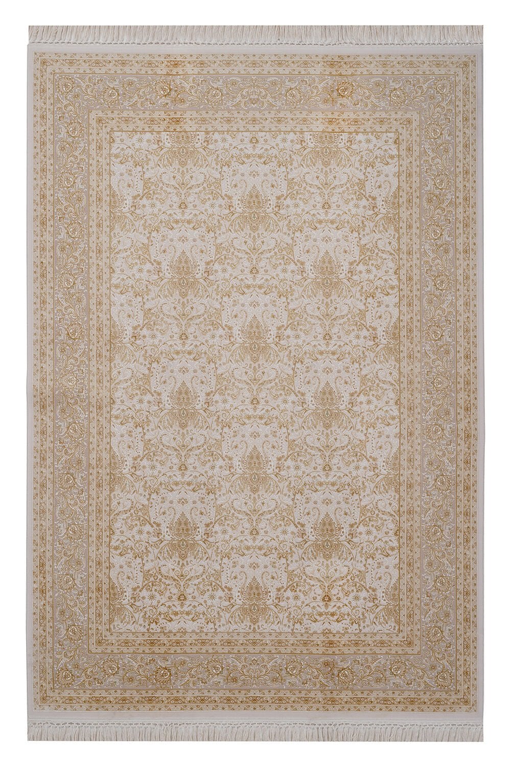 Elexus Semerkant Bambu Salon Halısı KREM / GOLD - 160x230