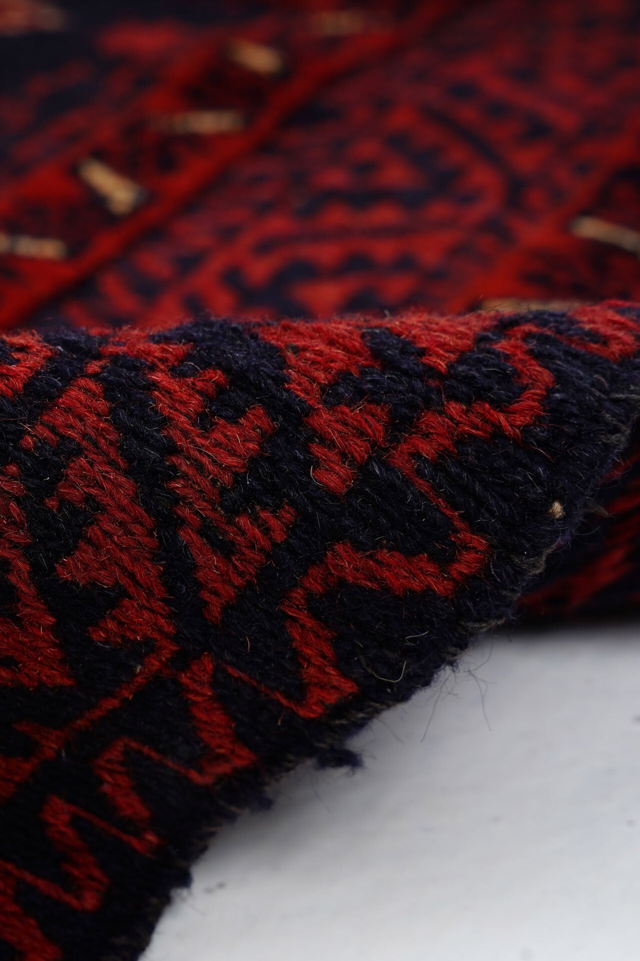 Afgan Berceste El Dokuma Yün Halı