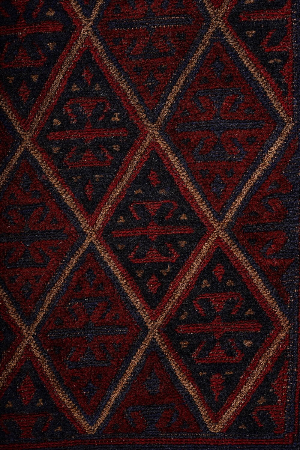 Afgan Berceste El Dokuma Yün Halı