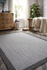 Lora 3213 Kaymaz Taban Bordürlü Sisal Halı
