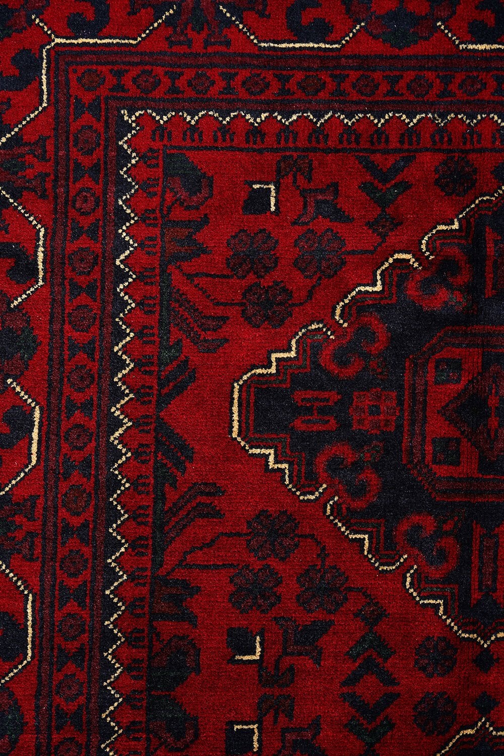 Afgan Khamyab El Dokuma Yün Halı