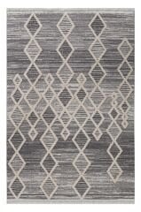 Step 2206 Gri Geometrik Desenli Kesme Halı