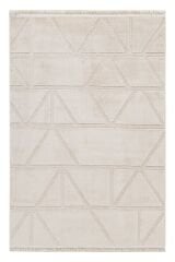 Step 2211 Krem Geometrik Desenli Modern Kesme Halı
