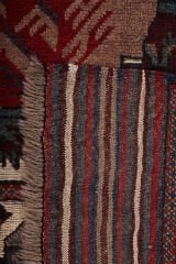 Afgan Berceste El Dokuma Yün Halı Kırmızı - 115x174