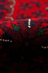 Afgan Khamyab El Dokuma Yün Halı Kırmızı - 85x120