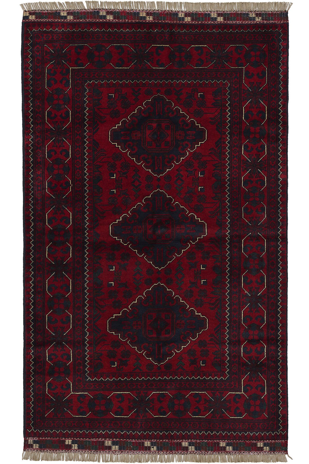 Afgan Khamyab El Dokuma Yün Halı