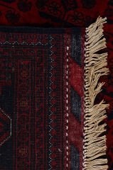Afgan Khamyab El Dokuma Yün Halı Kırmızı - 150x189