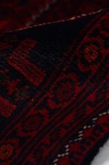 Afgan Khamyab El Dokuma Yün Halı Kırmızı - 150x189