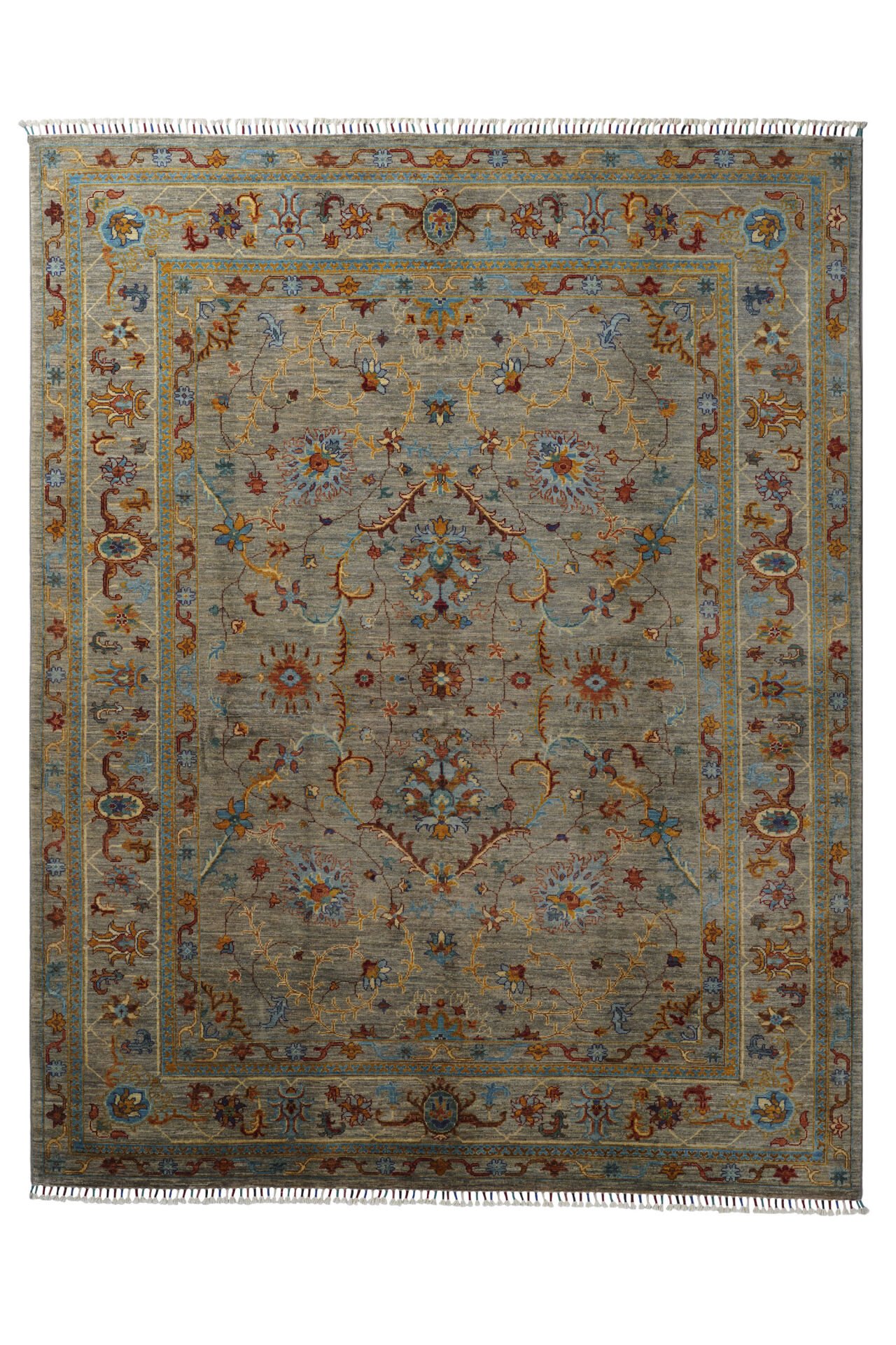 SHB Afgan Orjin El Dokuma Yün Halı Renkli - 253x201