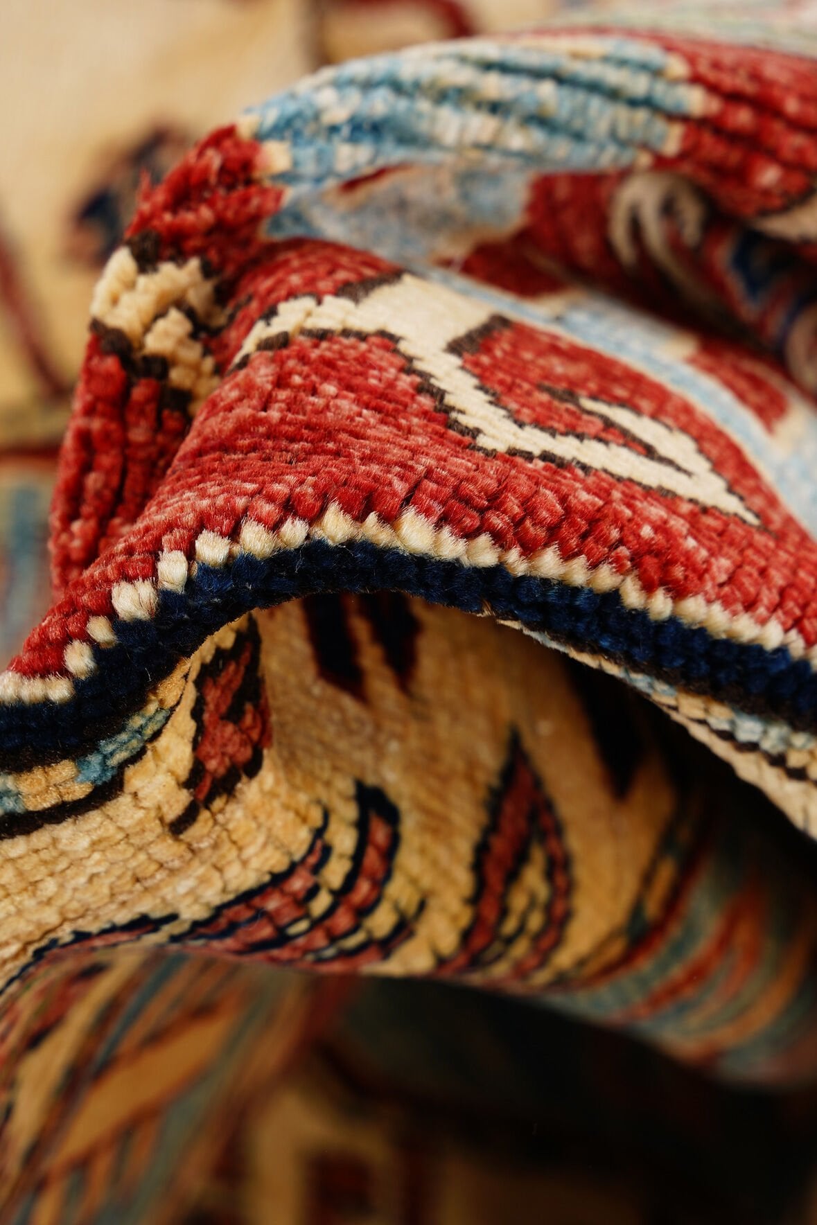 Afgan Şirvan El Dokuma Yün Halı