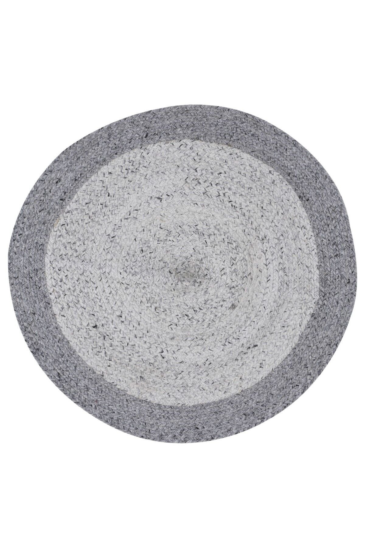 Natural Wool Kc 102 Gri Modern El Dokuma Halı