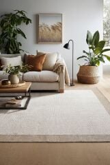Lora 3206 Kaymaz Taban Bordürlü Sisal Halı