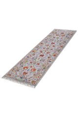 RHMN Afgan Orjin El Dokuma Yün Halı Renkli - 81x299