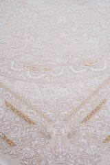 Ahsasya 18618 Klasik Salon Halısı Krem - 150x233