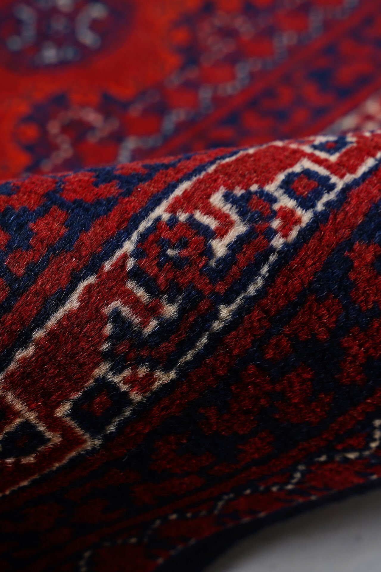 Afgan Hoca Roshnai El Dokuma Yün Halı