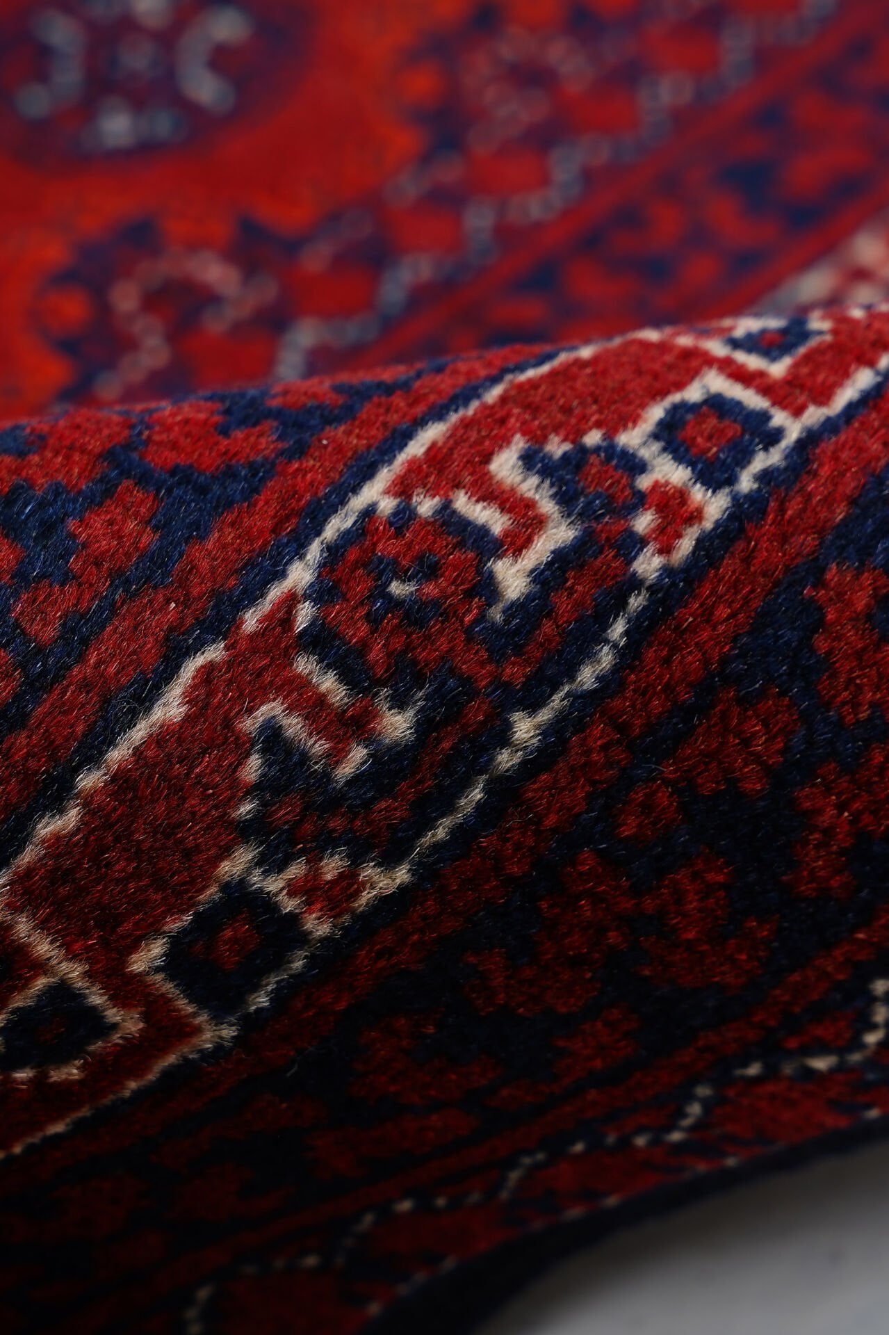 Afgan Hoca Roshnai El Dokuma Yün Halı