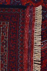 Afgan Hoca Roshnai El Dokuma Yün Halı Kırmızı - 196x151
