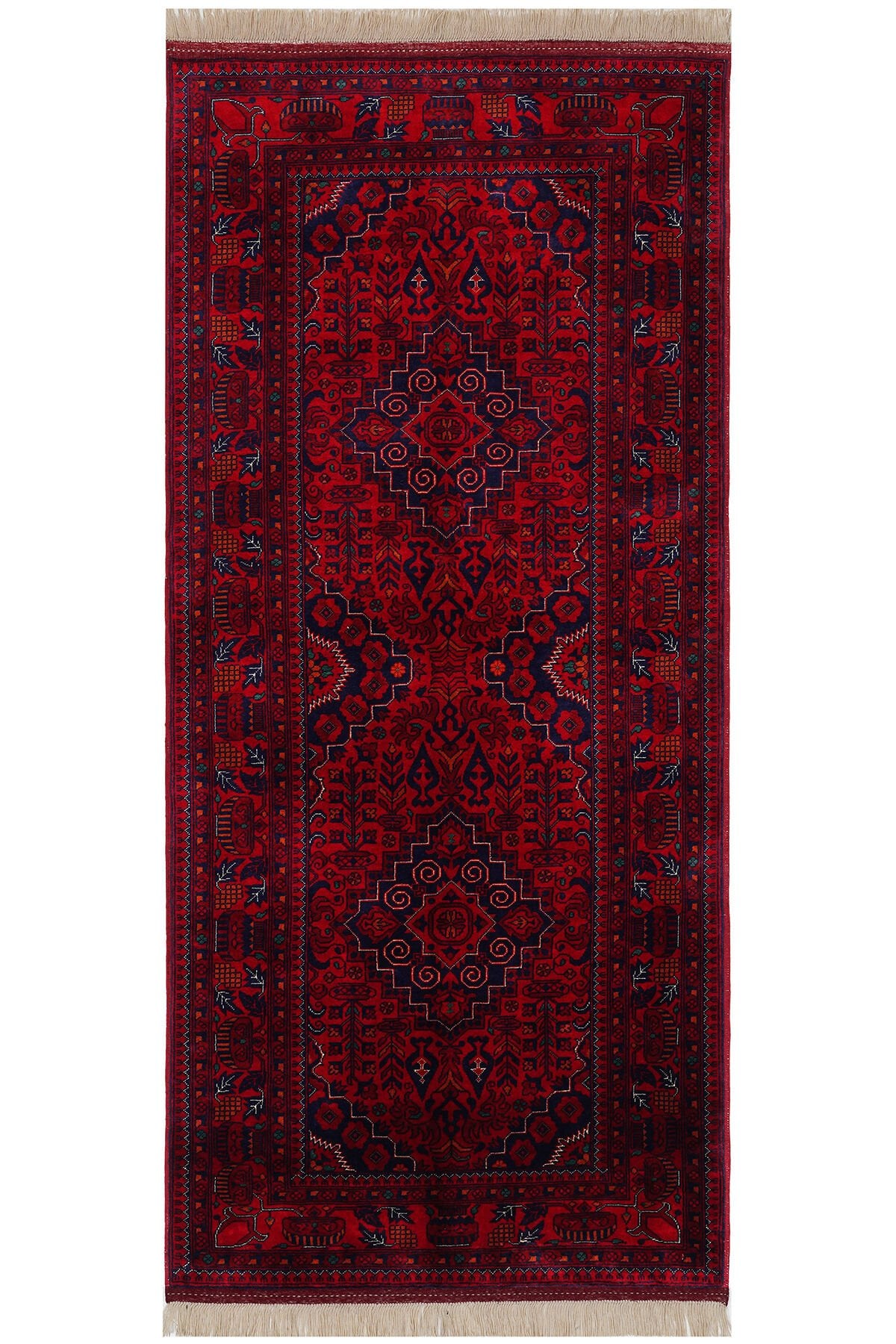 Afgan Bilcik El Dokuma Yün Halı