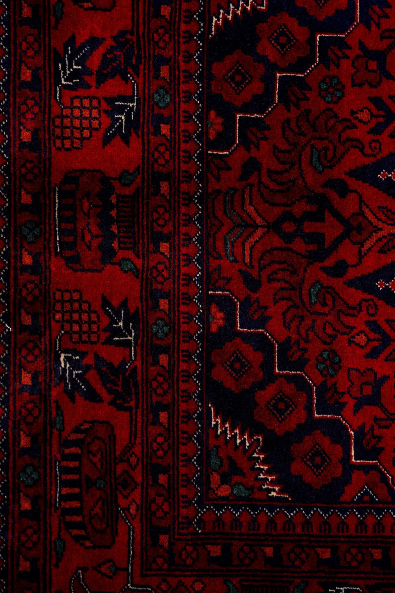 Afgan Bilcik El Dokuma Yün Halı