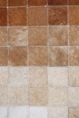 Tay Patchwork Naturel Deri Halı