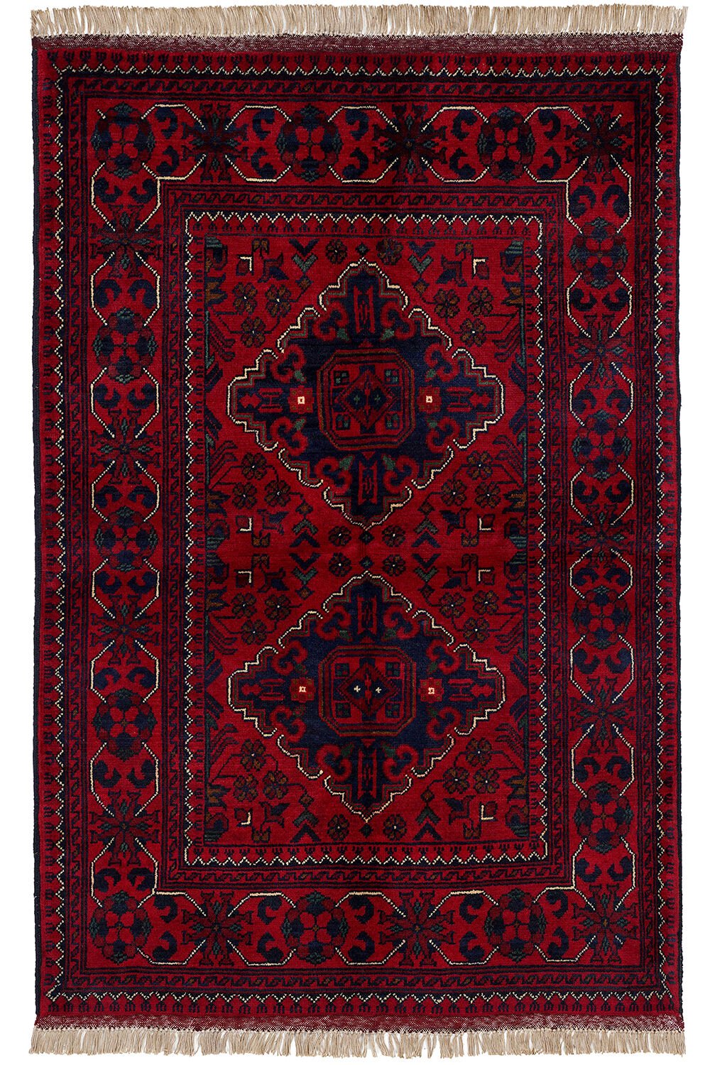 Afgan Khamyab El Dokuma Yün Halı