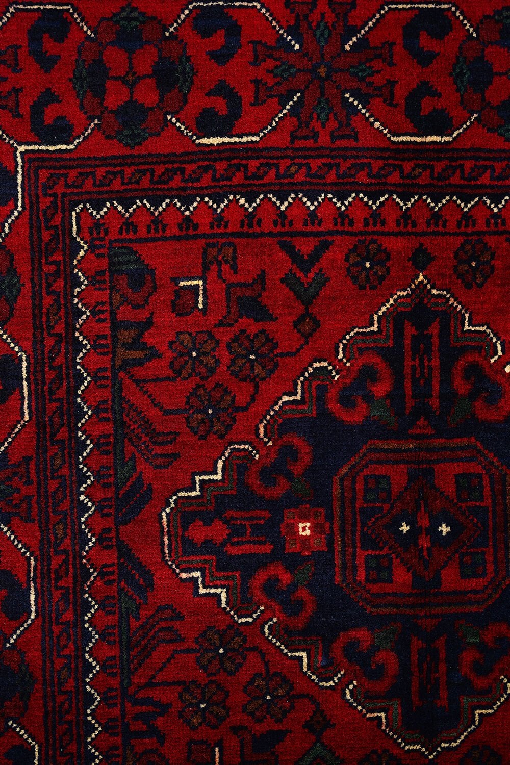 Afgan Khamyab El Dokuma Yün Halı