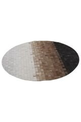 Tay Patchwork Naturel Deri Halı