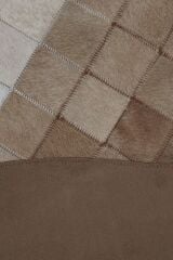 Tay Patchwork Naturel Deri Halı