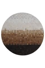Tay Patchwork Naturel Deri Halı