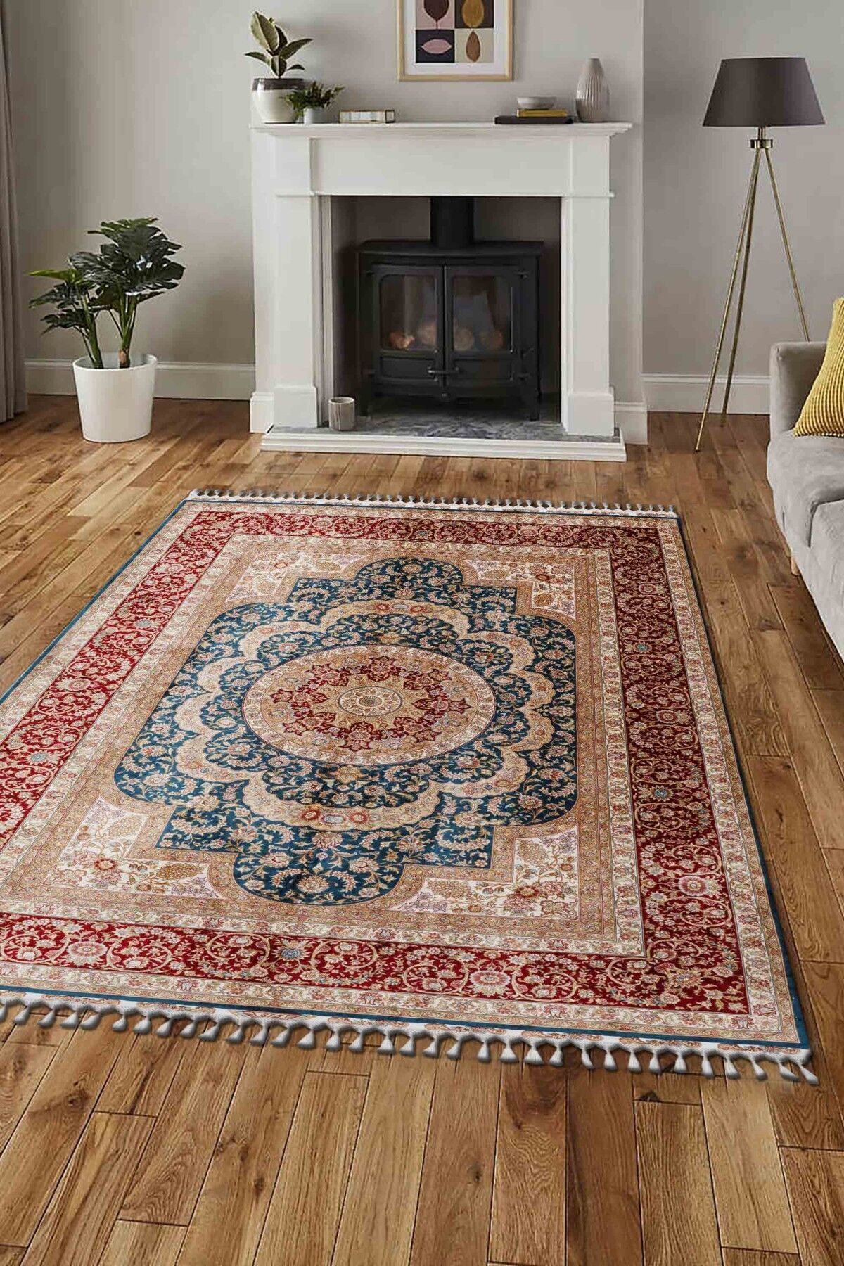 Art Silk 230 Line Renkli Klasik El Dokuma Halı