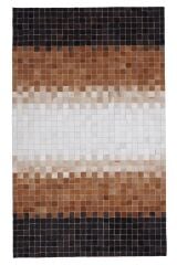 Tay Patchwork Naturel Deri Halı