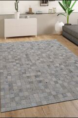 Tay Patchwork Naturel Deri Halı