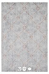 Aster AQ12B Gri Geometrik Makine Halısı