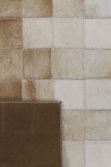 Tay Patchwork Naturel Deri Halı