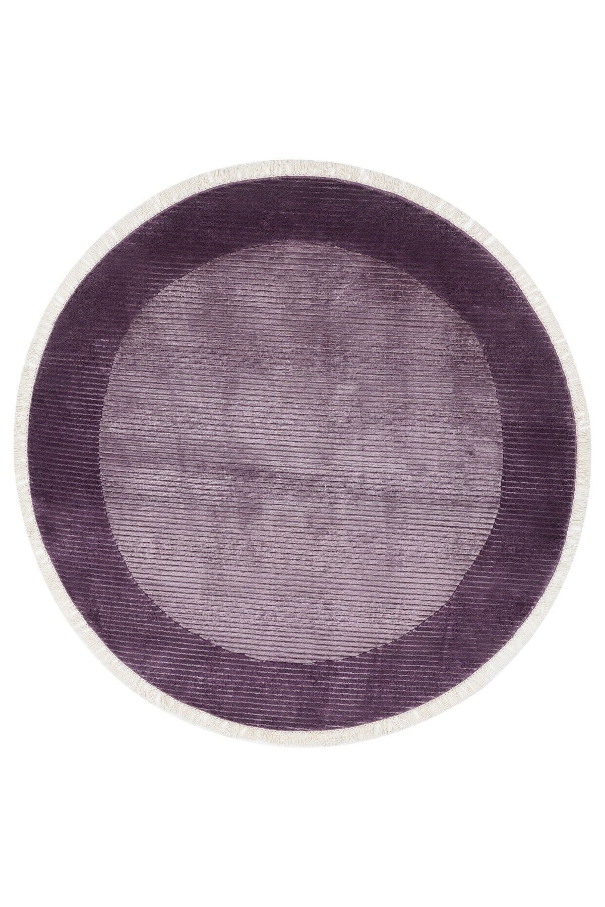 Nepal 3518 Lila Modern El Dokuma Kışlık Bambu Halı